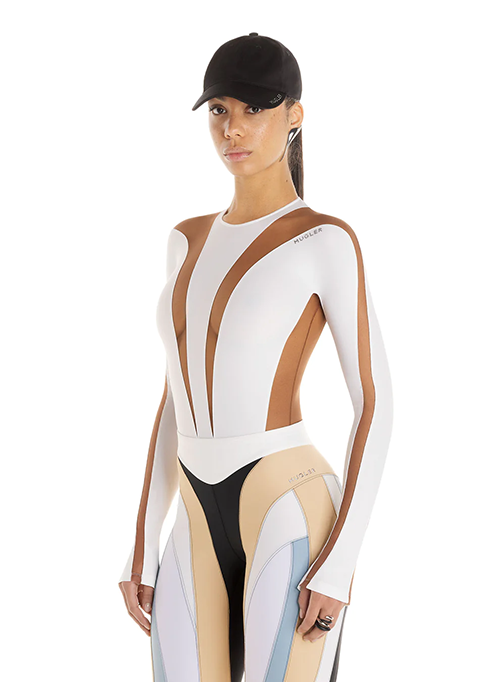 White Nude Bodysuit