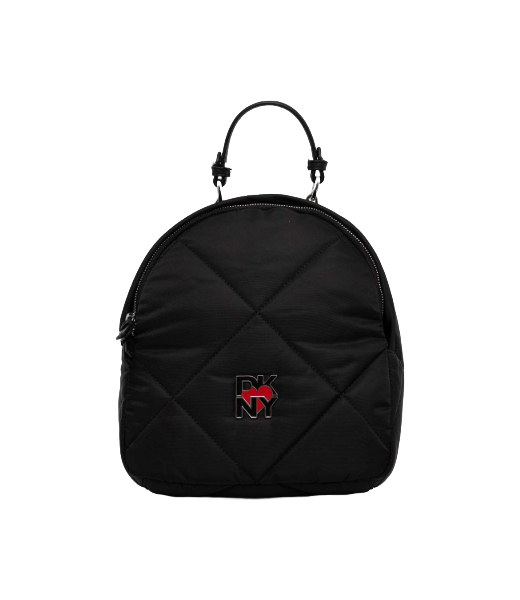 Heart Of NY Black Quilted Backpack