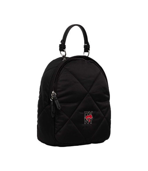 Heart Of NY Black Quilted Backpack