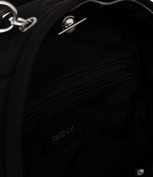 Heart Of NY Black Quilted Backpack