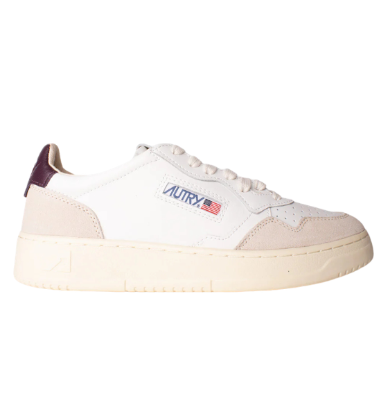 White/Fig Leather Medalist Low Man
