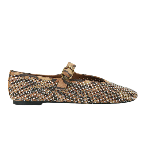 Brown Camel Suede Mayfair Ballet Flat
