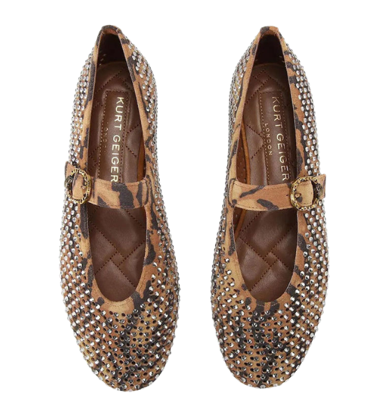 Brown Camel Suede Mayfair Ballet Flat