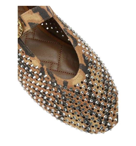 Brown Camel Suede Mayfair Ballet Flat