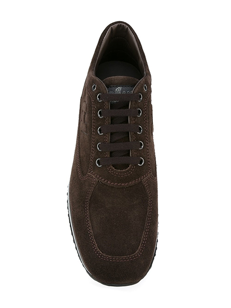 HOGAN BROWN SUEDE INTERACTIVE UOMO H RILIEVO