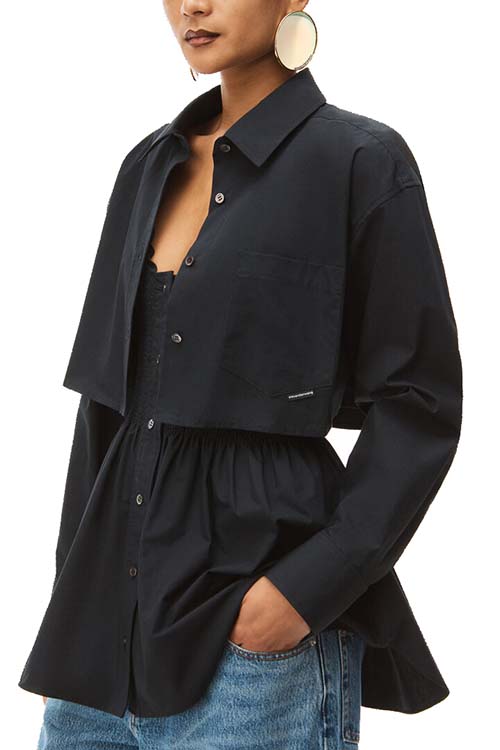 Smoked Cami With Cropped Shirt