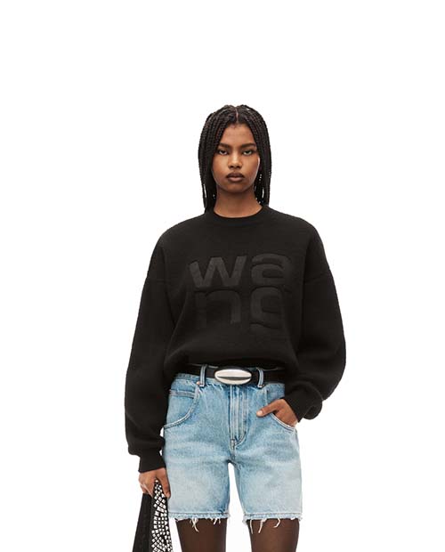 Debossed Stacked Logo Pullover