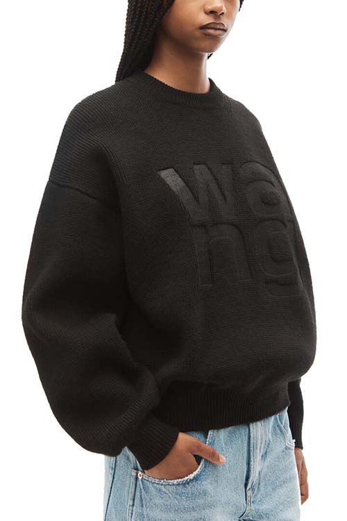 Debossed Stacked Logo Pullover