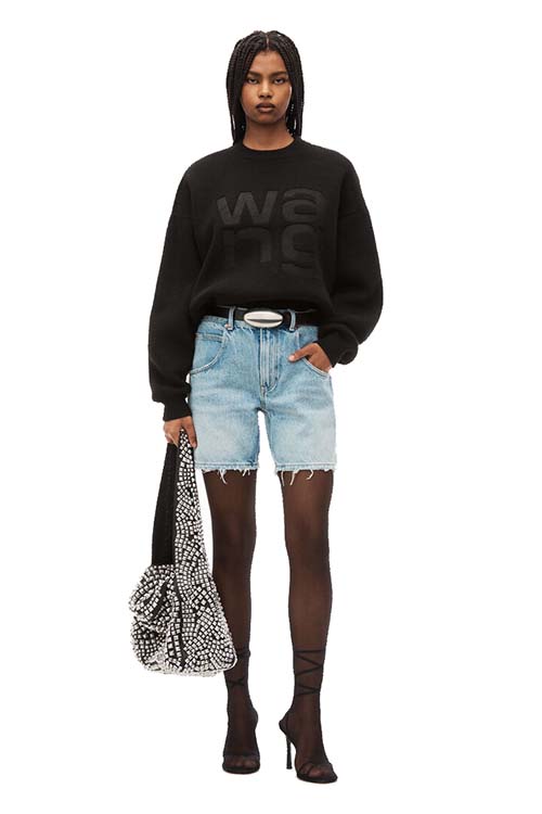 Debossed Stacked Logo Pullover
