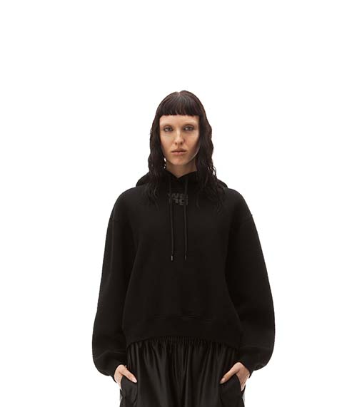 Essential Terry Hoodie With Puff Paint Logo