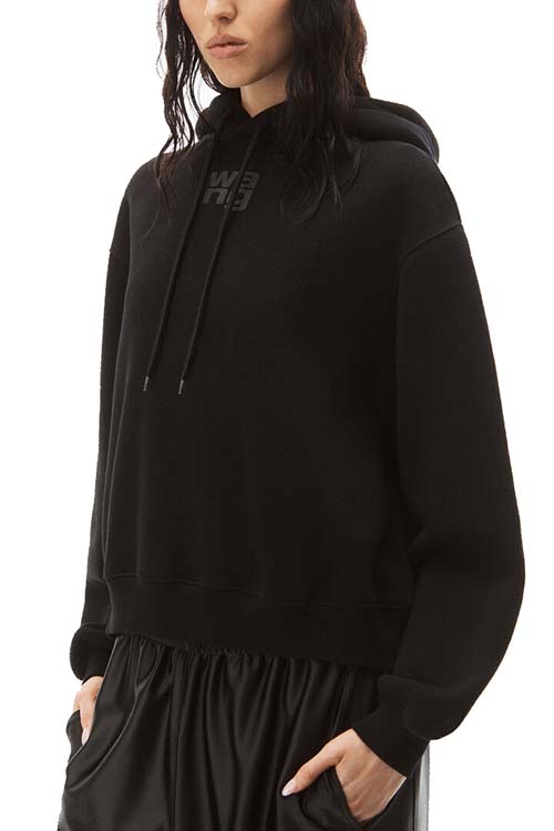 Essential Terry Hoodie With Puff Paint Logo