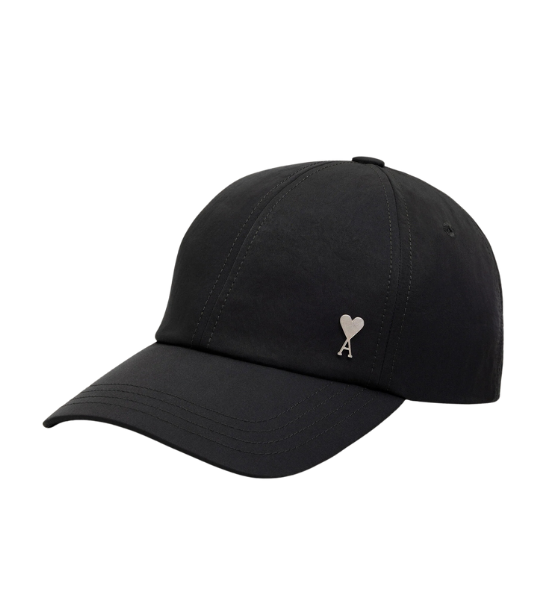 Anthracite Ami De Coeur Stud Cap Crinkled Nylon Serge