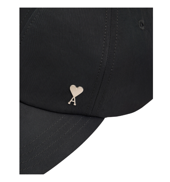 Anthracite Ami De Coeur Stud Cap Crinkled Nylon Serge