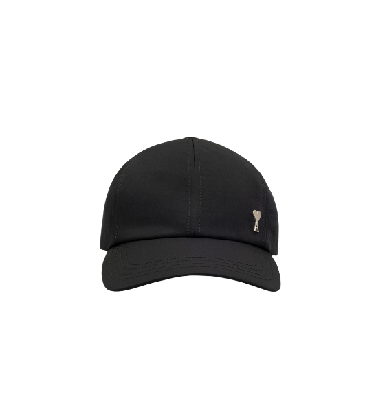 Anthracite Ami De Coeur Stud Cap Crinkled Nylon Serge