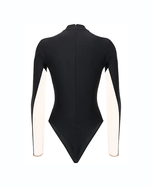 Black Nude Bodysuit