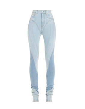 Light Medium Blue Spiral Jeans