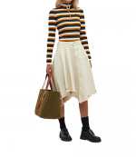 Asymmetric Logo Hem Skirt