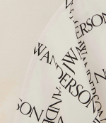 Logo Grid Draped Hem T-Shirt