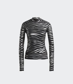 Training Long Sleeve Metallic Print Tee