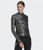 Training Long Sleeve Metallic Print Tee