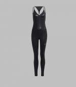 All-in-One Shiny Black Bodysuit
