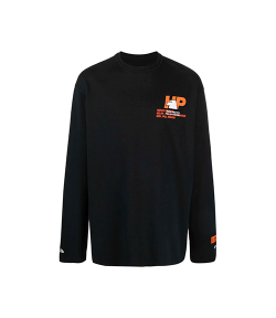 Light Blue Logo Black Shirt