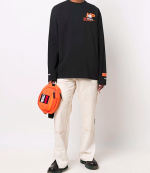 Light Blue Logo Black Shirt
