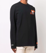 Light Blue Logo Black Shirt
