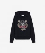 Tiger Black Hooded Sweatshirt