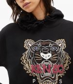 Tiger Black Hooded Sweatshirt