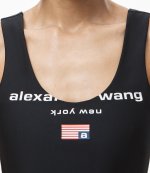 Fitted Logo Tank Dress In Active Stretch