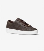 Keaton Lace Up Brown Logo Sneaker