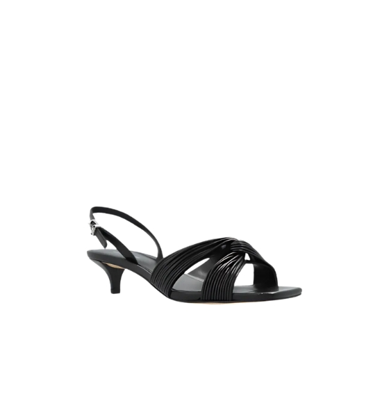 Alessia Black Kitten Sandal