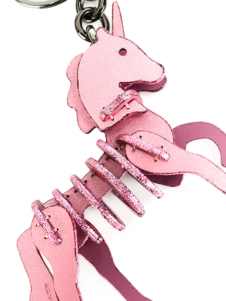 COACH SMLL UNI PZZL BC ; BK/PRI KEY HOLDER