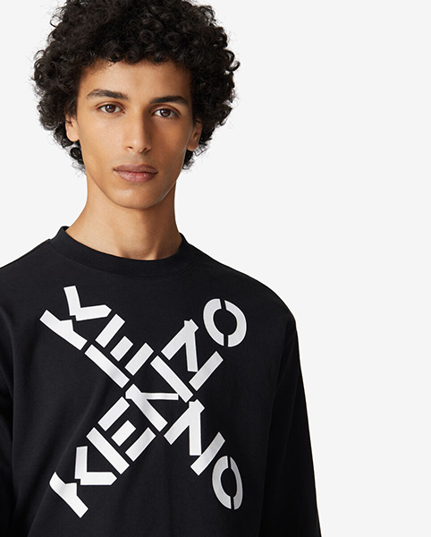 Kenzo Sport Skate Long Sleeve Black T-Shirt