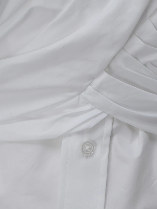 Cross Front Shirt Dress