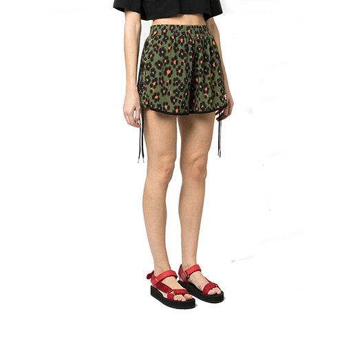 Hana Leopard Shorts Lace
