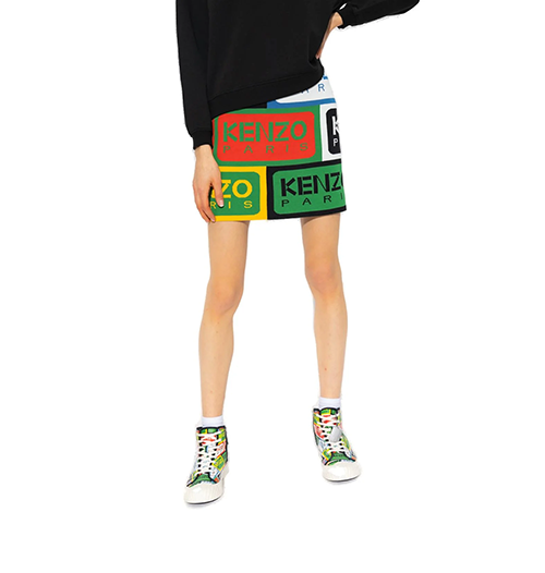 Kenzo Paris Label Mini Skirt