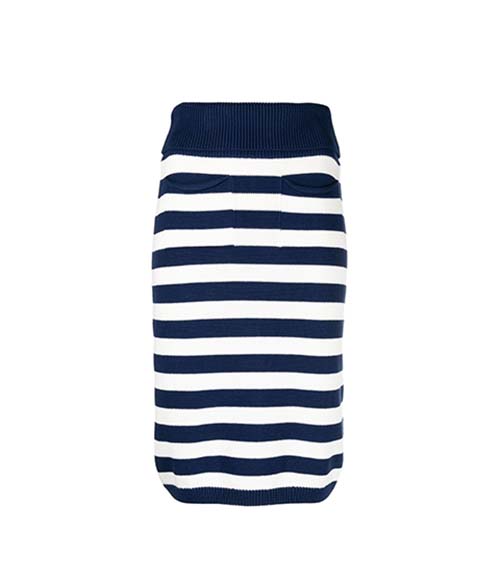 Nautical Stripes Midi Skirt