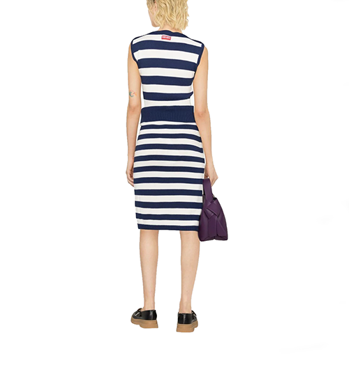 Nautical Stripes Midi Skirt