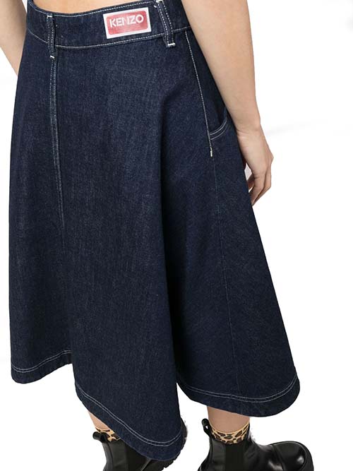 Denim A Line Skirt