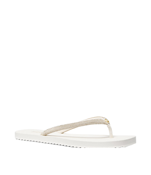Jinx Cream Bombe HotFix Stones Poly Web Flip Flop