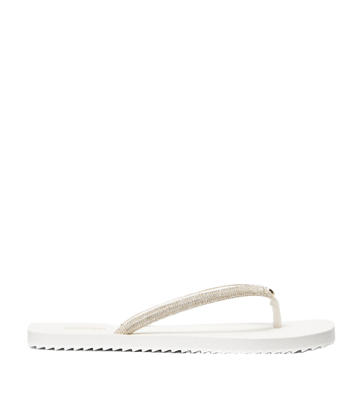Jinx Cream Bombe HotFix Stones Poly Web Flip Flop