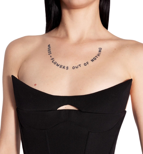 Black Bustier Top