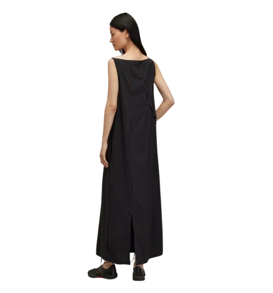 Black Y-3 Slit Dress