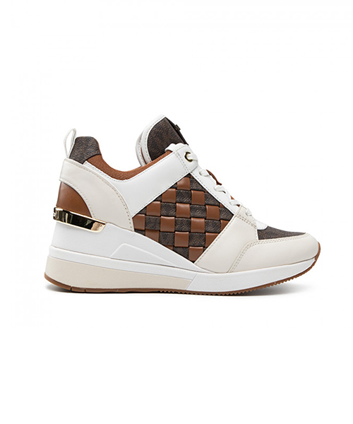 Georgie Trainer Brown Mini Logo Sneaker