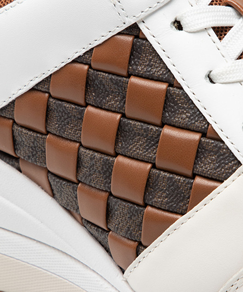Georgie Trainer Brown Mini Logo Sneaker