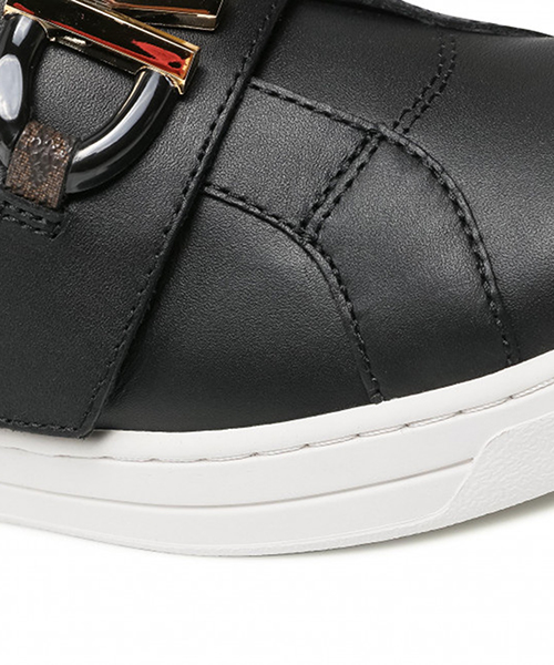 Kanne Black Leather Sneaker