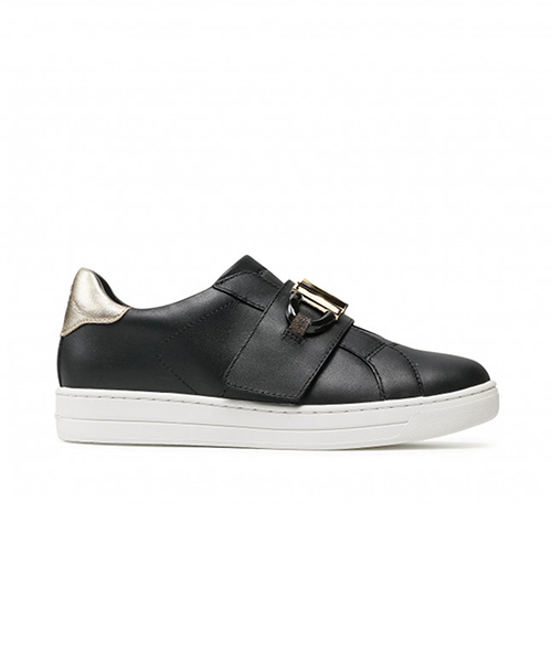 Kanne Black Leather Sneaker