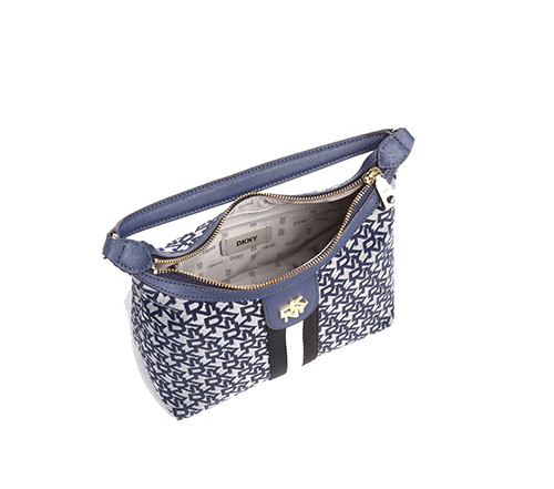 Carol Medium Navy Logo Pouchette